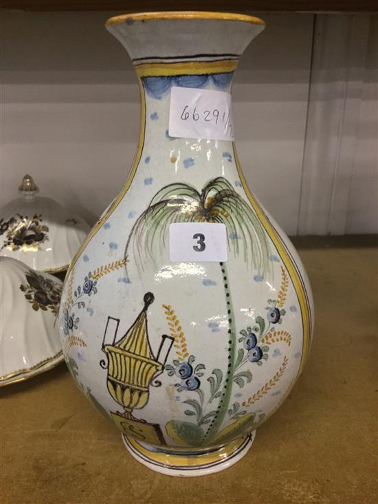 Majolica vase